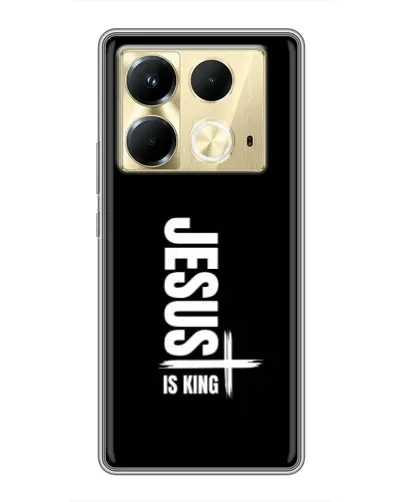Чехол для Infinix Note 40 с картинкой «Вертикаль веры Jesus»