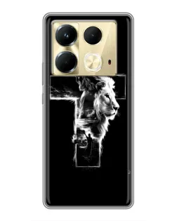 Чохол для Infinix Note 40 з картинкою «Сяючий хрест Jesus»