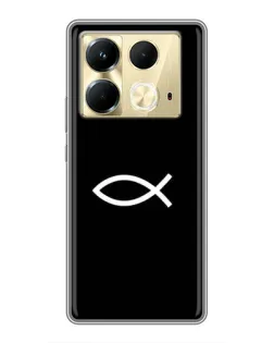 Чохол для Infinix Note 40 з картинкою «Символ риби Jesus»