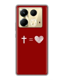 Чохол для Infinix Note 40 з картинкою «Рівняння любові»