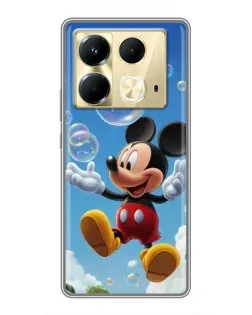 Чехол для Infinix Note 40 с картинкой «Mickey и мыльные пузыри» Чехол для Infinix Note 40 с картинкой «Mickey и мыльные пузыри»