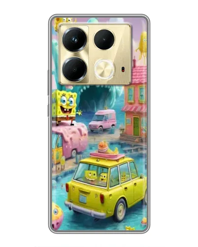 Чехол для Infinix Note 40 с картинкой «Монстр-трак приключения»