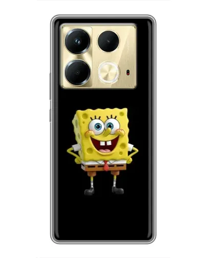 Чехол для Infinix Note 40 с картинкой «Классический Губка Боб»