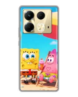Чехол для Infinix Note 40 с картинкой «Отдых на пляже»