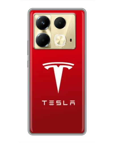 Чехол для Infinix Note 40 с картинкой «Tesla Red Classic»