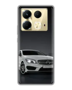 Чехол для Infinix Note 40 с картинкой «Mercedes AMG GT Silver»