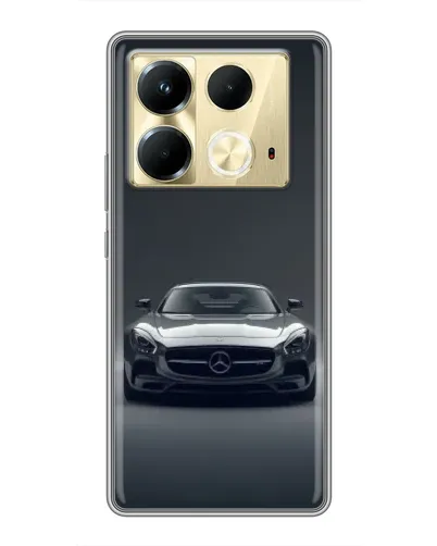 Чехол для Infinix Note 40 с картинкой «Mercedes на черном»