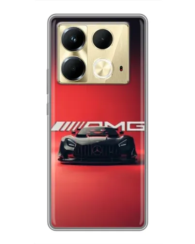 Чехол для Infinix Note 40 с картинкой «Mercedes AMG — красная линия»