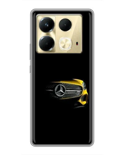 Чехол для Infinix Note 40 с картинкой «Mercedes — ретро стиль»
