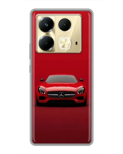 Чехол для Infinix Note 40 с картинкой «Красный Mercedes AMG»