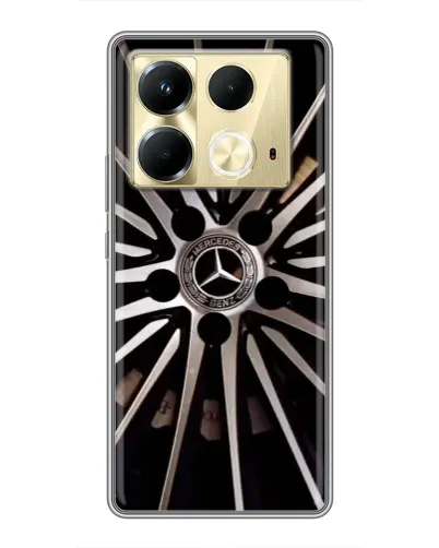 Чехол для Infinix Note 40 с картинкой «Диск Mercedes»