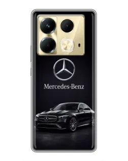 Чехол для Infinix Note 40 с картинкой «Mercedes — решетка радиатора»