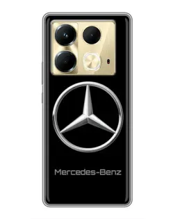 Чехол для Infinix Note 40 с картинкой «Mercedes Silver Logo»