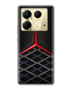 Чехол для Infinix Note 40 с картинкой «Mercedes Carbon Grid»