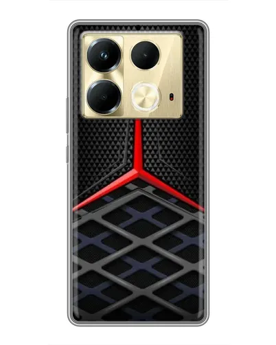 Чехол для Infinix Note 40 с картинкой «Mercedes Carbon Grid»