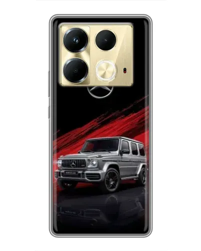 Чехол для Infinix Note 40 с картинкой «Mercedes G-Class красный»