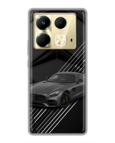 Чехол для Infinix Note 40 с картинкой «Mercedes AMG — графика»