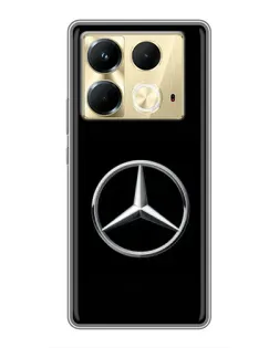 Чехол для Infinix Note 40 с картинкой «Mercedes классический лого»