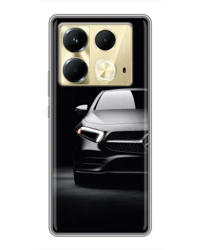 Чехол для Infinix Note 40 с картинкой «Свет фар Mercedes»