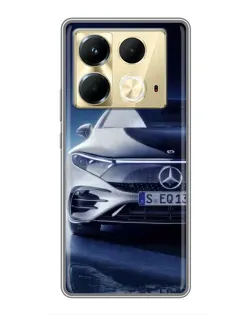 Чехол для Infinix Note 40 с картинкой «Mercedes EQ — будущее»