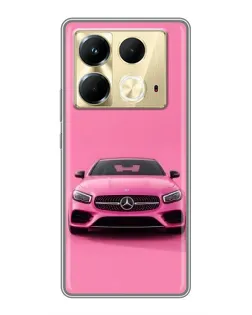 Чохол для Infinix Note 40 з картинкою «Рожевий Mercedes AMG» Чохол для Infinix Note 40 з картинкою «Рожевий Mercedes AMG»