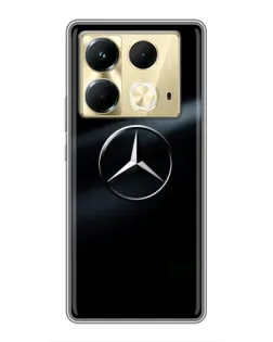 Чохол для Infinix Note 40 з картинкою «Mercedes на металі» Чохол для Infinix Note 40 з картинкою «Mercedes на металі»