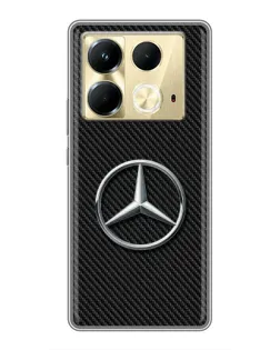 Чохол для Infinix Note 40 з картинкою «Карбоновий Mercedes стиль» Чохол для Infinix Note 40 з картинкою «Карбоновий Mercedes стиль»