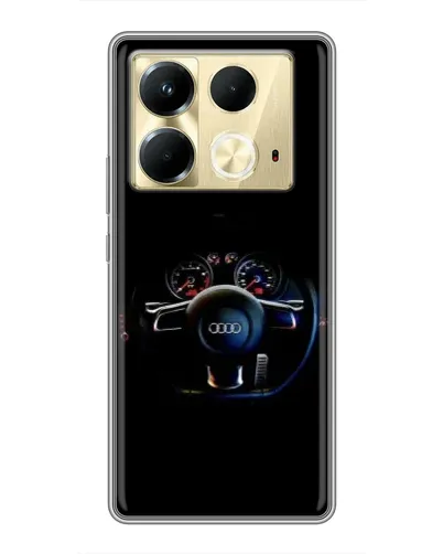 Чехол для Infinix Note 40 с картинкой «Салон Audi — руль» Чехол для Infinix Note 40 с картинкой «Салон Audi — руль»