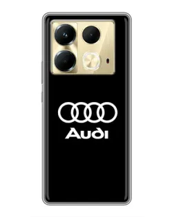 Чехол для Infinix Note 40 с картинкой «Классическое лого Audi»