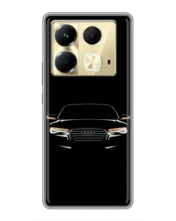 Чехол для Infinix Note 40 с картинкой «Audi — ночной контур»