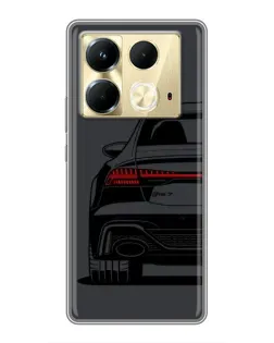 Чехол для Infinix Note 40 с картинкой «Задняя часть Audi — арт»