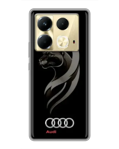 Чехол для Infinix Note 40 с картинкой «Графика — пантера и Audi» Чехол для Infinix Note 40 с картинкой «Графика — пантера и Audi»