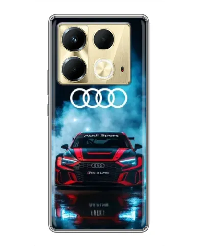 Чехол для Infinix Note 40 с картинкой «Audi Sport — неон» Чехол для Infinix Note 40 с картинкой «Audi Sport — неон»