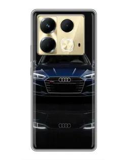 Чехол для Infinix Note 40 с картинкой «Audi — ночное отражение»