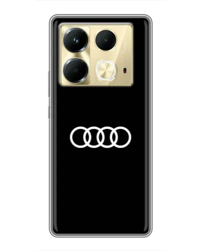 Чехол для Infinix Note 40 с картинкой «Audi White Logo» Чехол для Infinix Note 40 с картинкой «Audi White Logo»