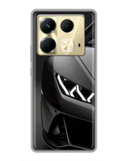 Чехол для Infinix Note 40 с картинкой «Lamborghini фары детализация»