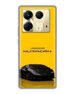 Чехол для Infinix Note 40 с картинкой «Lamborghini Huracan черный»