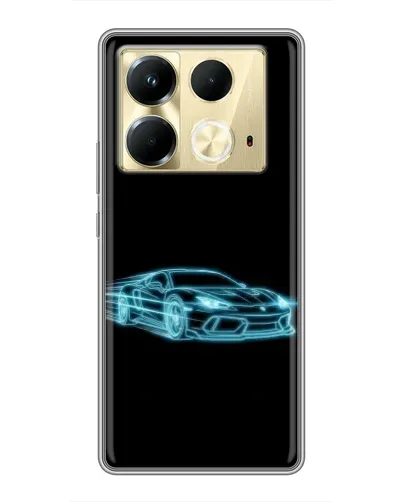 Чехол для Infinix Note 40 с картинкой «Неоновый контур Lamborghini» Чехол для Infinix Note 40 с картинкой «Неоновый контур Lamborghini»