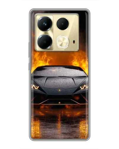 Чехол для Infinix Note 40 с картинкой «Lamborghini в огне» Чехол для Infinix Note 40 с картинкой «Lamborghini в огне»
