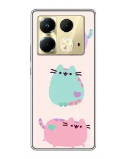 Чехол для Infinix Note 40 с картинкой «Pusheen трио» Чехол для Infinix Note 40 с картинкой «Pusheen трио»
