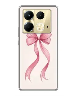 Чехол для Infinix Note 40 с картинкой «Розовый бант»