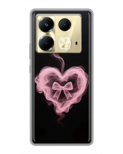 Чехол для Infinix Note 40 с картинкой «Дымчатое сердце»