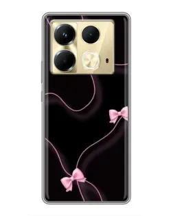 Чехол для Infinix Note 40 с картинкой «Розовые ленты»