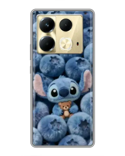 Чехол для Infinix Note 40 с картинкой «Стич и голубика» Чехол для Infinix Note 40 с картинкой «Стич и голубика»