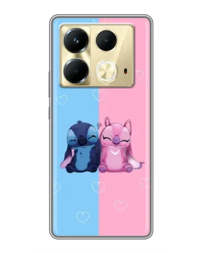 Чехол для Infinix Note 40 с картинкой «Stitch и Angel Love» Чехол для Infinix Note 40 с картинкой «Stitch и Angel Love»