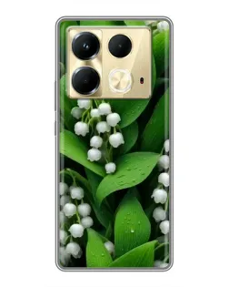 Чехол для Infinix Note 40 с картинкой «Ландыши в зелени»