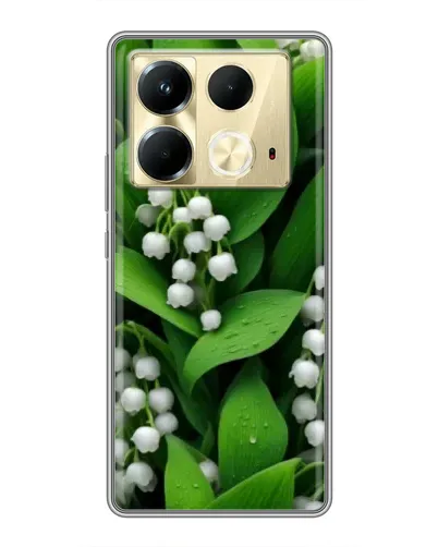 Чехол для Infinix Note 40 с картинкой «Ландыши в зелени»