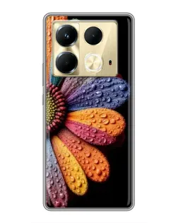 Чехол для Infinix Note 40 с картинкой «Радужный цветок»