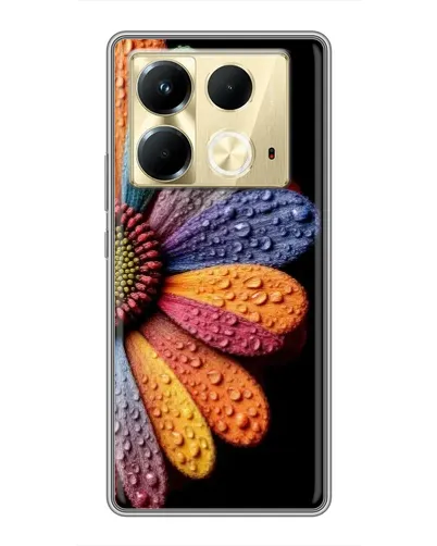 Чехол для Infinix Note 40 с картинкой «Радужный цветок»