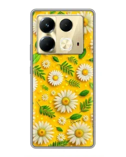 Чехол для Infinix Note 40 с картинкой «Ромашковое солнце»